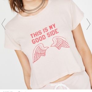 Wildfox Baby Tee Good Side NWT